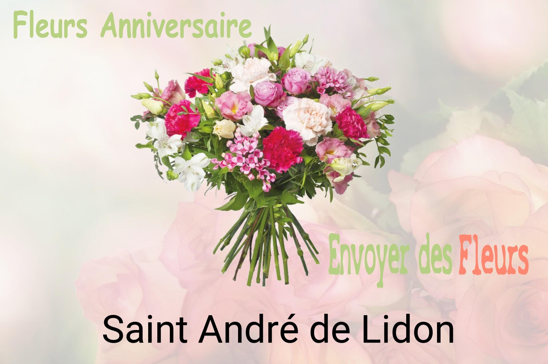 Bouquet de fleurs d’anniversaire livré à Saint-André-de-Lidon